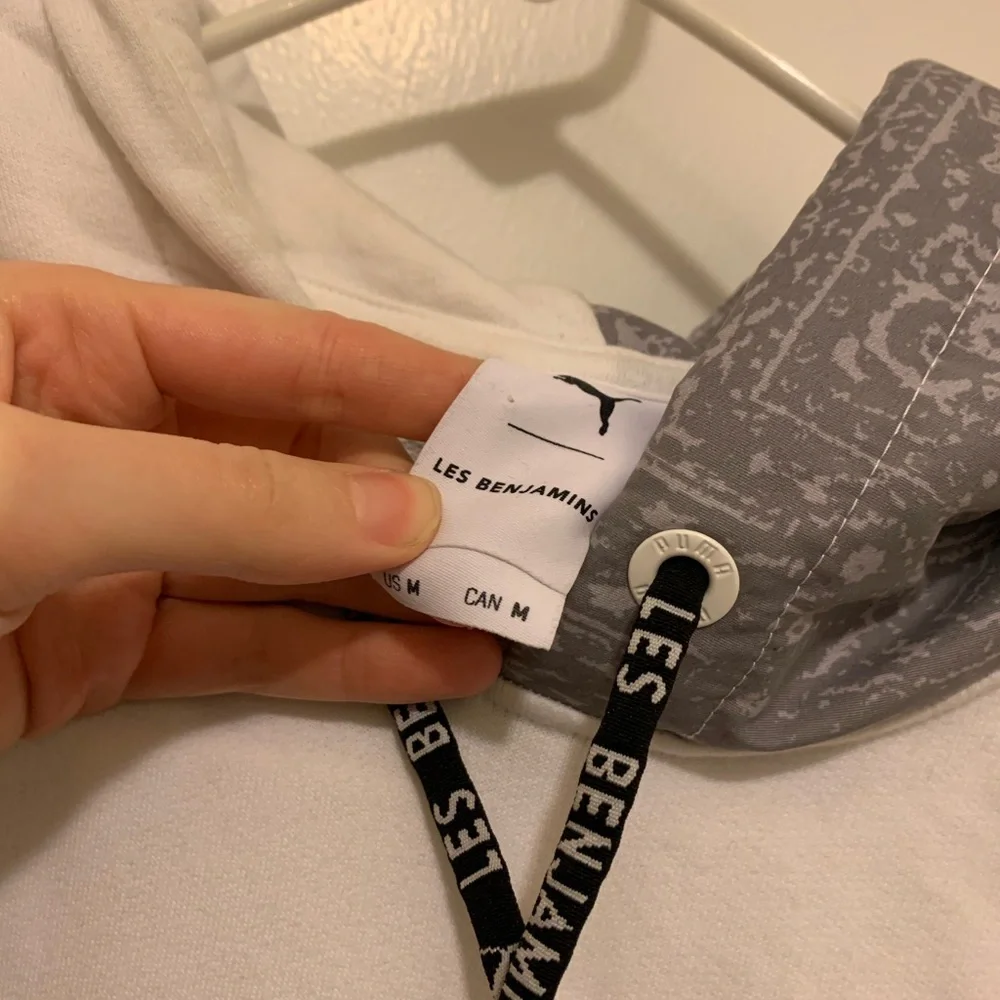 Puma x Les Benjamins white hoodie - Picture 3 of 4